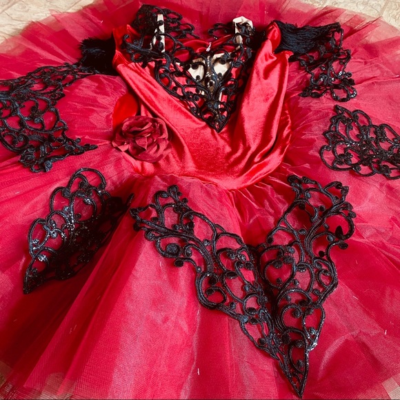 Spanish Tango Pointe/Ballet Dance Costume - Picture 3 of 5